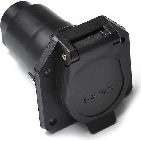 7-poliger Steckeradapter für Anhängerkupplung, 12-V-Anschluss, wasserdichte Steckdose