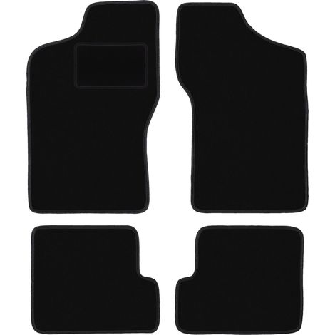 Tappetini in velluto nero per: Fiat Cinquecento hatchback (1991-1998) (1/5)
