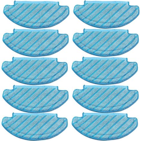 Serpillère Pour Robot Aspirateur - Compatible Ecovacs Deebot T8 T9 N8 Pro Plus - Lavable Machine Réutilisable - Lot De 10 Pièces (1/5)