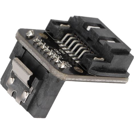 Connecteur 90° Sata, fabrication de précision, résistant à l'usure, installation facile, pour carte mère. (1/5)