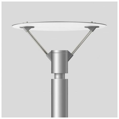Luminaire toit orientable Ø 1000mm pour tête de mat Ø 76mm avec ballast pour lampe iodure 150W G12 (non incl) IP65 BEGA 88201