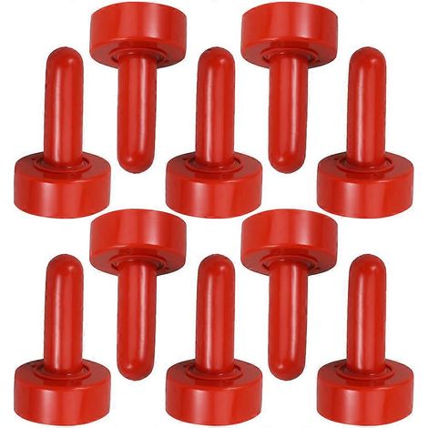Tétines en caoutchouc pour veaux (lot de 10) - Tétines rouges pour l'alimentation du bétail - Sûres, durables, pratiques et faciles à installer (1/5)