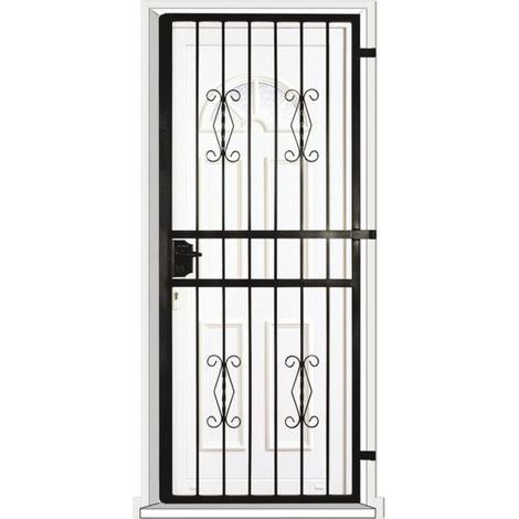Grille porte Rustique -1 vantail pour encadrure H=190 cm x L=110 cm (côte tableau) (1/2)
