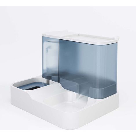 2-in-1 Automatic Food and Water Dispenser for Cats and Small Dogs (Blue) (1/5)