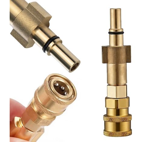 Adaptateur pour nettoyeur haute pression Rosfix, 1/4", compatible avec Bosch / Black & Decker / Makita / Stanley, or (1/5)