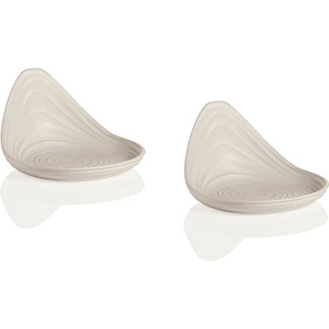 Set 2 Porta Snack Tierra Clay Bianco Latte