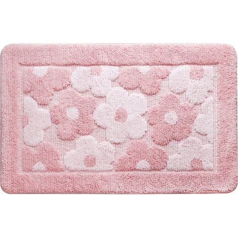 pezzo - Tappetino da bagno antiscivolo - Tappetino doccia floreale - Tappetino da bagno antiscivolo - Tappetino da bagno - Set di tappetini da bagno - Tappetino da bagno antiscivolo per la vasca - Tap (1/4)