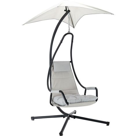 Chaise suspendu Comfivo Myrtus II , 212x103x122cm, Métal, Tissu (1/5)