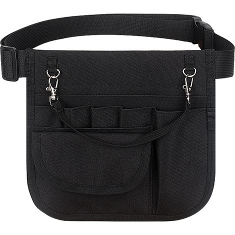 Sac de taille de stockage d'outils multifonctionnel, adapté au personnel médical Sac de taille de stockage de fournitures médicales 1pc Noir (1/3)
