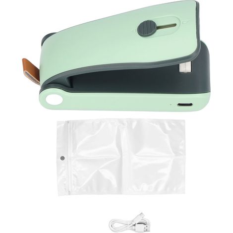 Mini machine à sceller les aliments, petite machine portable avec base magnétique et chargement USB, pour une fermeture rapide. (1/5)