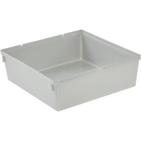keeeper Organizer per cassetti, Ampliabile a piacere, Plastica resistente (PP), 15 x 15 x 5 cm, Pepe, Argento (1/4)