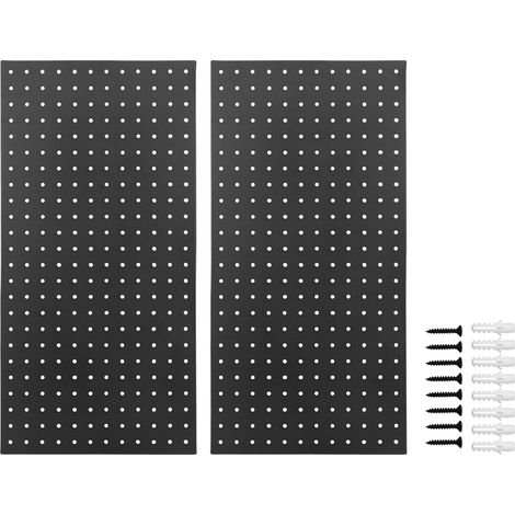 Panneaux muraux en panneaux perforés en métal, 2 pièces, 24X12 pouces, panneau modulaire en acier, organisateur d'outils pour atelier de Garage, établi