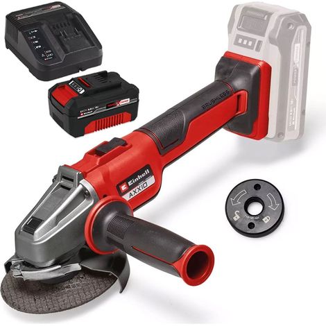 Einhell Professional 18v Brushless Angle Grinder 115mm + 4AH Charging Kit