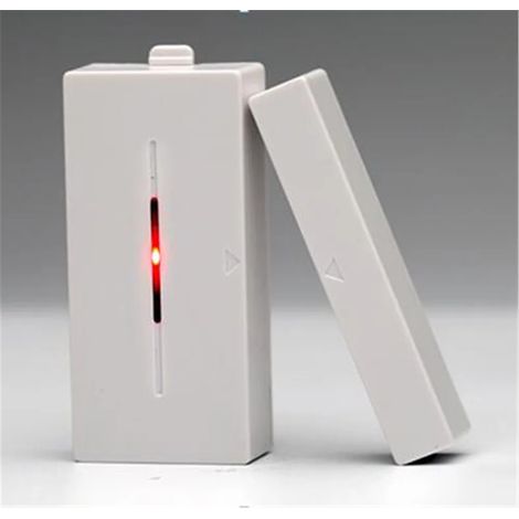 Interrupteur de porte magnétique 433/315 MHz 1527 pour systèmes d'alarme antivol.