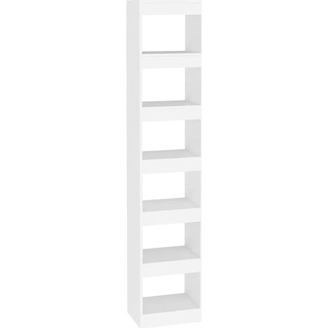 Maison Exclusive - Bücherregal/Raumteiler Weiß 40x30x198 cm (1/5)