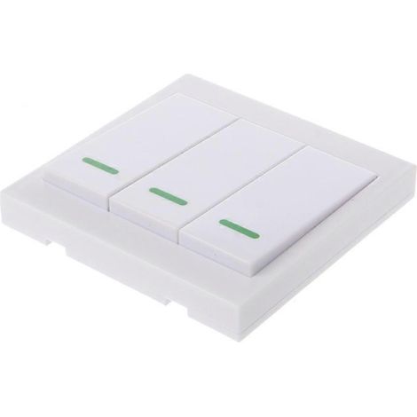 Télécommande murale RF 433 MHz/315 MHz longue portée pour éclairage de cuisine et de chambre - 3 touches - 433 MHz (1/5)