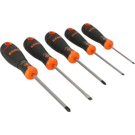 Bahco BAHCOFIT 5-Piece Slotted and Phillips Screwdriver Set (Model B219.005) (1/2)