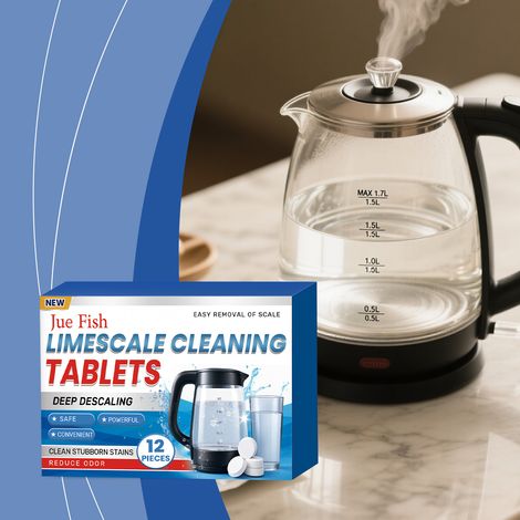 Kettle cleaning effervescent tablets offer convenient soaking and scrubbing, dissolving limescale and maintaining the kettle body – 12 pieces (1/5)