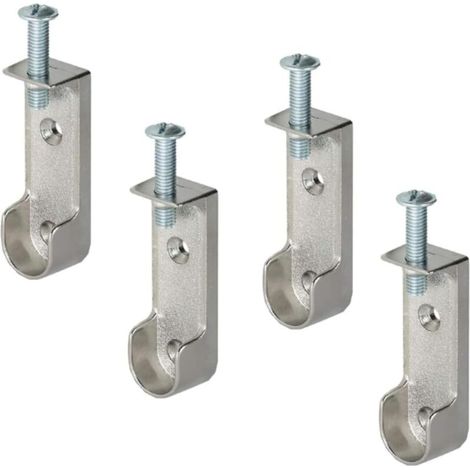 4 barres de suspension chromées pour armoires et cintres (1/3)