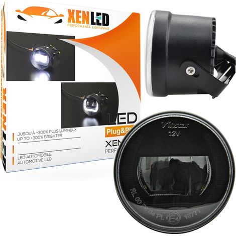 Anti-brouillard + Feu de jour LED Universel 70mm - Moto / voiture - W-made70 (1/5)