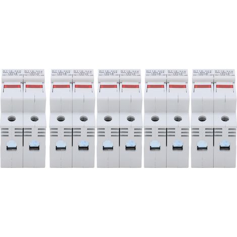 Miniatur-DIN-Schienen-Sicherungshalter RT18-32X 2P mit LED-Anzeige, 32-A-Sockel, 500–690 V, elektrisches Zubehör (1/5)