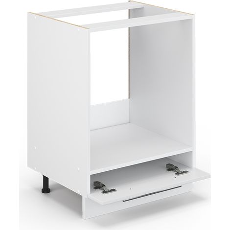 Mobile per forno da incasso Fame-Line, Bianco lucido, 60 cm senza piano di lavoro, Vicco (1/5)