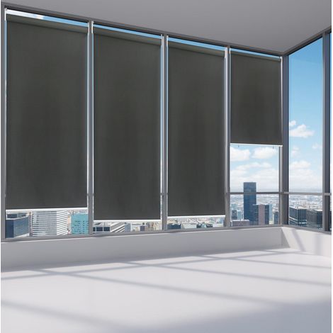 TolleTour Tenda Verticale Esterna 140x140 cm per Balcone e Terrazza Protezione Solare Impermeabile 80% Grigio Scuro