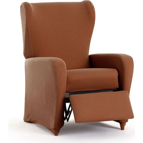 Housse de Fauteuil de Relaxation bi-élastique 4 pièces réglable, Protection complète Contre l'usure - Housse de Fauteuil de Relaxation Respirante et Facile à Installer, Aspect tapissé (1/5)