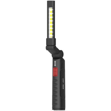 BUNTHAUS Lumière de Réparation de Voiture Magnétique Puissante Portable Super Lumineuse pour Urgences Mini Lampe d'Inspection Angle Ajustable 360° 6 Modes de Fonctionnement Rechargeable Étanche IP54 R