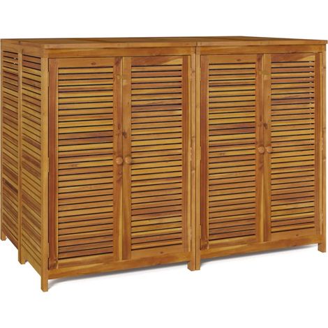 Cofre de almacenaje para muebles de jardín 140 x 87 x 104 cm madera maciza de acacia 020013007