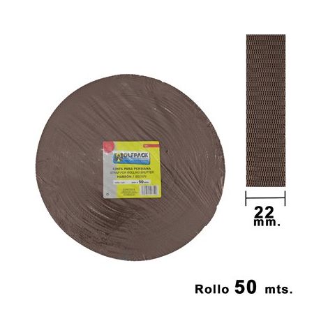 Nastro cieco marrone Wolfpack 22 mm. Rotola 50 metri