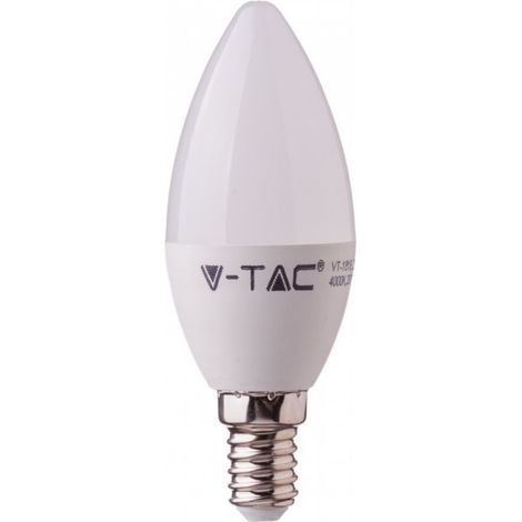 V-Tac VT-268 Ampoule LED chip samsung 7W E14 Bougie blanc froid 6400K - SKU 113