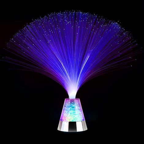 Fiber Optic Lamp 34cm Crystal Base Color Changing Living Room Ambiance (1/5)