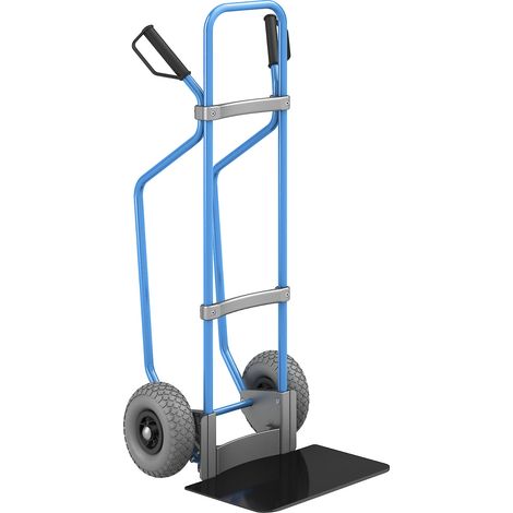 eurokraft pro, Diable avec semelles, bleu, l x p bavette 450 x