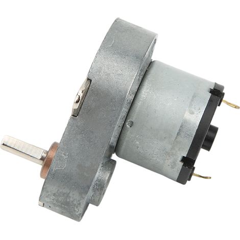 Motoréducteur CC à vis sans fin boîtier alu bobine laiton haute conductivité 12V 50 tr/min auto-bloquant réversible (1/5)