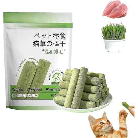 1 à 3 bâtonnets d'herbe à chat pour le nettoyage des dents - Accessoire pour animaux