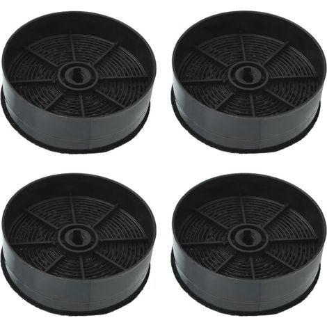 Trade-Shop Aktivkohle-Filter Ø125mm kompatibel mit AEG 9029798809 ECFB03ST 902986574 9029865749, Airlux CR780 CR790 CR800, Küppersbusch 61801346 - 4 Stück