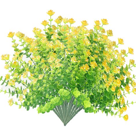 Bouquets De Fleurs Artificielles - Résistants Aux UV - Pour Jardin Porche Jardinière - 18 Pièces (1/5)