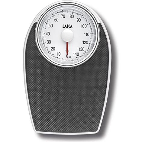 Laica PS2024 Bilancia Pesapersone Meccanica Analogica Portata 150 Kg Senza Batterie colore Bianco Nero (1/4)