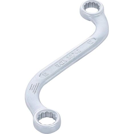 Clé Polygonale Double en S 12 x 13 mm - Acier Résistant - Prise Facile et Durable, Zones Difficiles - D-Work (1/5)