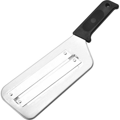 Couteau à légumes multifonction avec éplucheur à double lame - Outil de coupe de cuisine en acier inoxydable (1/5)