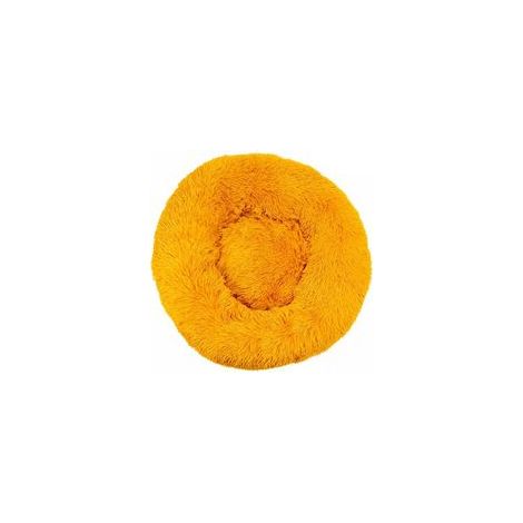Coussin moelleux lavable pour chat et chien, jaune doré, 70 cm –
