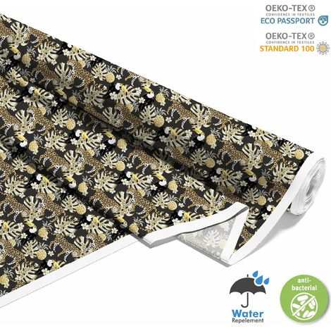 TISSUS DÉCORATIFS D'EXTÉRIEUR OXFORD - Motif Léopard et Toucan I DX260 (1/5)