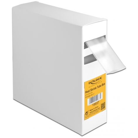Delock Tubo termorretrÃ¡ctil, caja de 4 m x 25,4 mm en transparente
