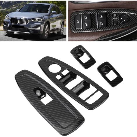 Couvercle de Commutateur d'Élevateur de Fenêtre ABS Style Fibre de Carbone Compatible BMW X2 F47 et X1 F48 (2021+) (1/5)