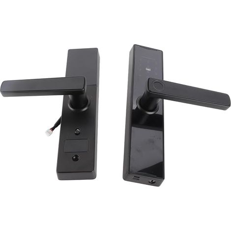 Serrure intelligente de porte numérique, serrure de porte avec clavier avec poignée, serrure de porte électronique d'empreinte digitale, avec l'application (1/4)