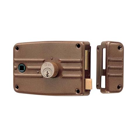 SERRATURA LEGNO APPLICARE 485603 ISEO - C.TONDO FISSO M3+SCR+Q8 E.MM 60 DX- 2 pezzi