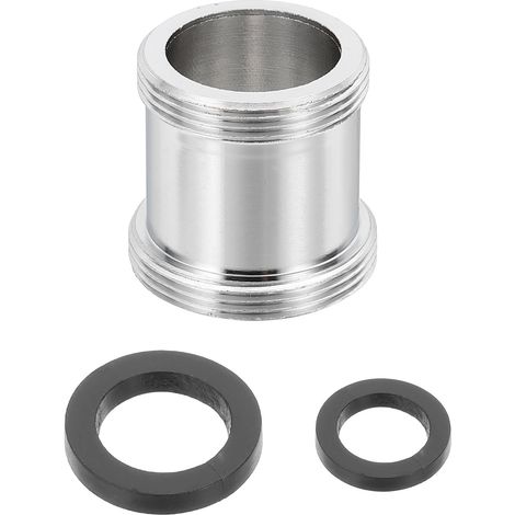 Adaptateur De Mousseur De Robinet, M24 Mâle À M22 Mâle Avec Joint, Longueur 23mm, Réducteur De Robinet Aérateur, adaptateur robinet cuisine pour tuyau d'arrosage, robinet d'évier (1/5)
