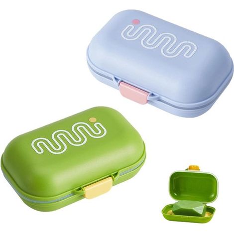 Allecto Plus, Paquete de 2 jaboneras de viaje, jaboneras portátiles de plástico resistente con tapa hermética y desagüe para el hogar (1/5)