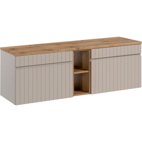 Meubles sous vasque + 2 éléments - 140 cm - Emblematic Cashmere - Livraison gratuite